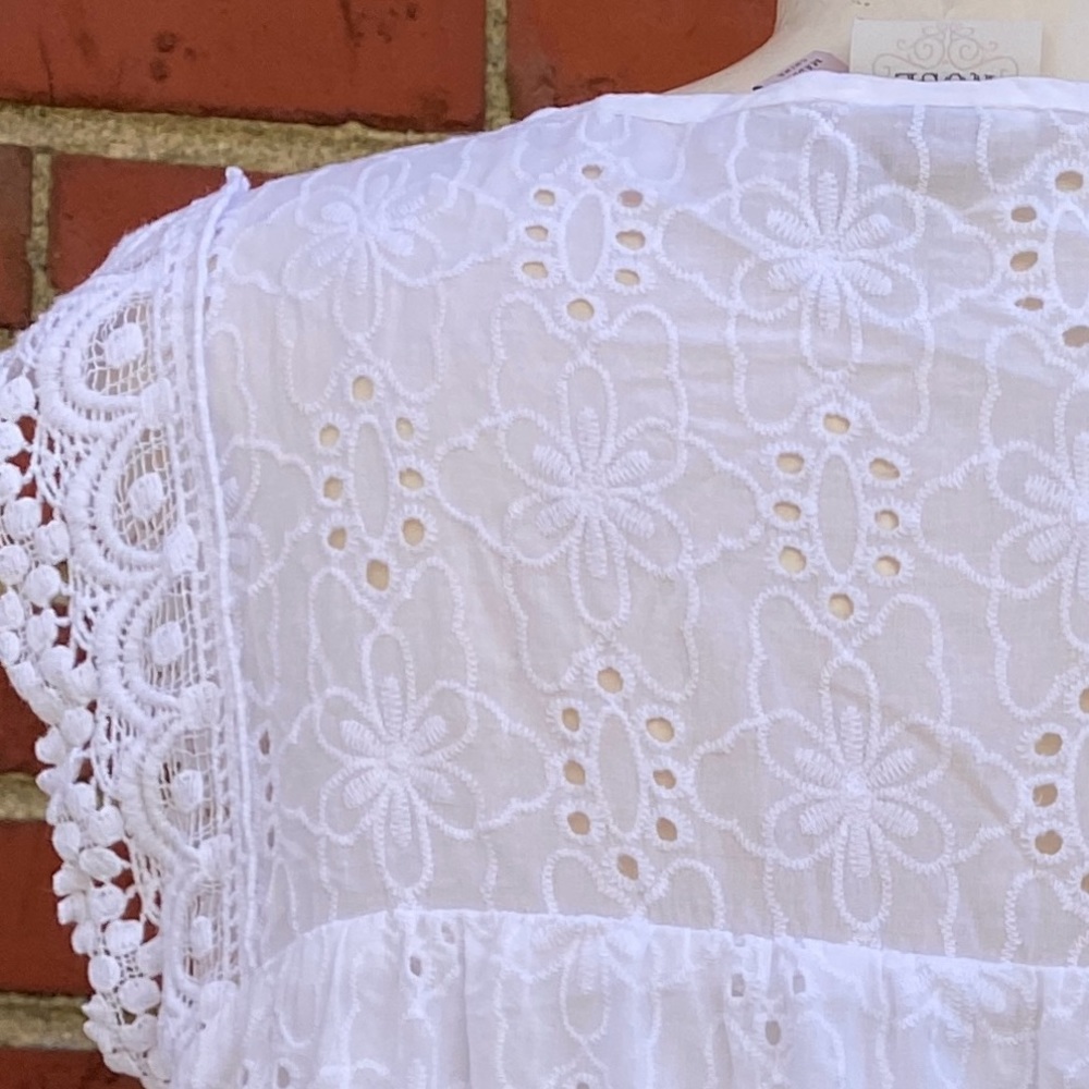 Knox Rose | White Lace Top Size L. | MK 15 - Picture 15 of 16